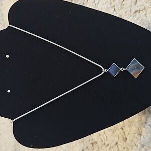 Silver statement necklace